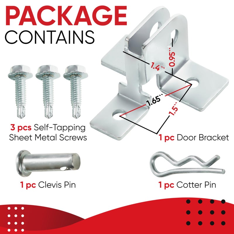 Granatan Garage Door Parts, for Genie Garage Door Opener Parts, Garage Door Bracket, Garage Door Reinforcement Bracket Fits All Popular Brands - Image 2